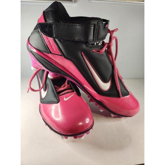Nike Football Air Lt Super Bad Shoes Size US 12.5 396221-006 Pink Used - Picture 1 of 13